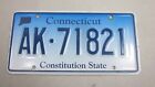 CONNECTICUT licence/number plate US/United States/USA/American AK 71821