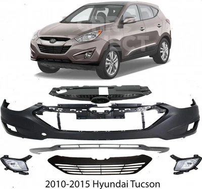 Kit de montaje de cubierta de parachoques delantero fascia y rejilla para Hyundai Tucson 2010-2015 Foto 1 de 4