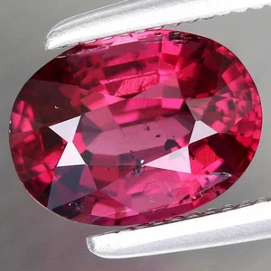 1.34 Ct Natural Pink Rhodolite Garnet Unheated Mozambique Oval Loose Gemstone - Picture 1 of 2