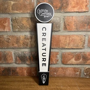 Creature Comforts Brewing Athens Georgia Black And White Beer Tap Handle - Picture 1 of 12