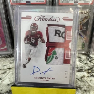 2022 Flawless DeVonta Smith Rose Bowl Dual Patch Auto /20 - Picture 1 of 3