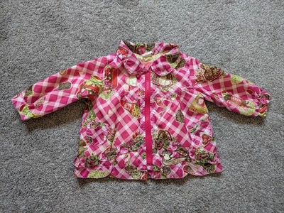 Abrigo Chaqueta Niña Oilily Vintage Rosa Cuadros Talla 92 Eur 2-3 Cuello EE. UU. Foto 1 de 4