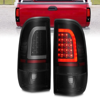 Luces traseras LED ANZO para Ford F-150 1997-2003 con barra de luz carcasa negra humo Foto 1 de 4