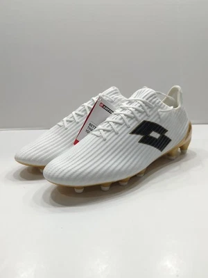 Botines de fútbol Lotto Solista 200 III FG blanco negro dorado para hombre talla 10,5 Foto 1 de 4