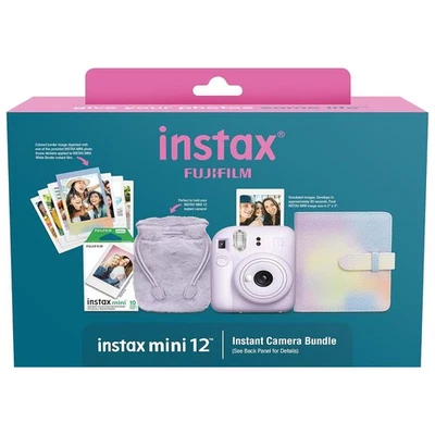 FUJIFILM INSTAX MINI 12 Instant Film Camera Bundle - Purple - Image 1 of 4