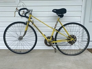 Vintage 70/80s Peugeot Record Du Monde Road Bike Bicycle Yellow 48cm MAKE OFFER - Picture 1 of 19