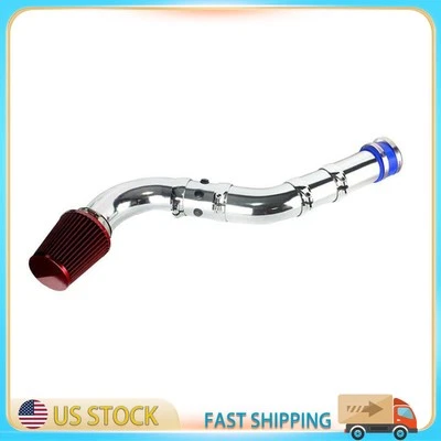 Kit de admisión de filtro de aire frío rojo de 3 pulgadas para automóvil de EE. UU. Rendimiento del sistema universal Foto 1 de 4