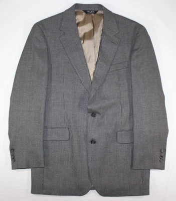 Jos. A. Bank Blazer Men's 41 Long Wool Cashmere Sport Coat Jacket Nailshead Gray - Image 1 of 4