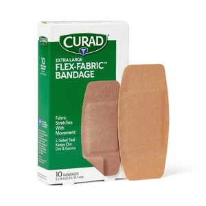 CURAD EXTRA LARGE FLEX STOFF BANDAGE 10 BANDAGEN (2*4 Zoll) - Bild 1 von 1