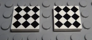 Klemmbausteine Losa 2x2 Blanco Negro Decoración Compatible Con Grandes Marcas 2 - Imagen 1 de 1