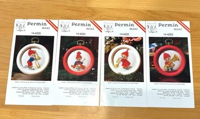 Permin Mini 14-4225/4224/4223/4222 Cross-Stitch Charts Only - Image 1 of 4