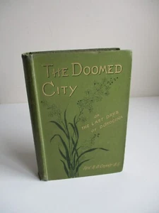 1885 THE DOOMED CITY A D Crake TALE OF THE ANGLO-SAXON CONQUEST Decorative Cloth - Picture 1 of 15