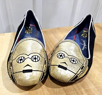 Star Wars Disney Irregular Choice Brand C-3PO Slides Shoes Women Sz 8.5 - Image 1 of 4