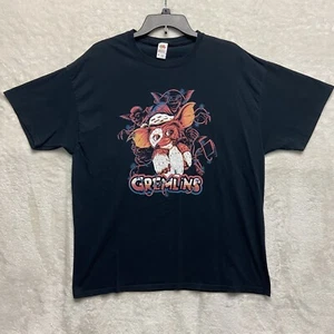 Gremlins Gizmo T Shirt Size XL Black Graphic Print Fruit of the Loom 100% Cotton - Picture 1 of 14