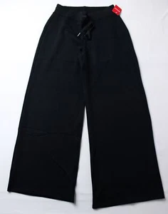 Spanx Women's Air Essentials Light Weight Wide Leg Pant LC7 Large Very Black NWT - Picture 1 of 6