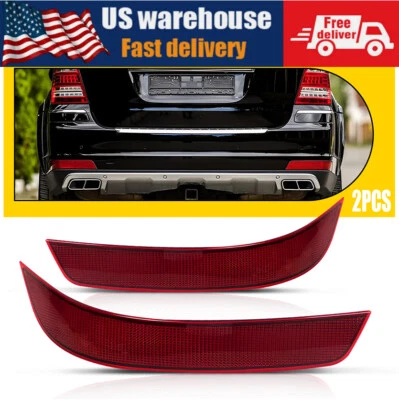 Pair Rear Bumper For Reflector Mercedes-Benz GL X164 GL350 GL450 GL550 2010-2012 - Image 1 of 4