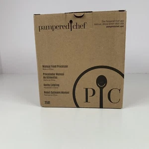 NEW Pampered Chef Manual Food Processor #2581 Chopper 3 Cups 5.5" Tall - Picture 1 of 4