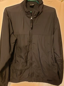 REI Windbreaker Jacket Size Large Gray Pockets Drawstring - Picture 1 of 9