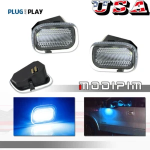 2X Ice Blue LED Tow Mirror Puddle Lights for Ford F-Series 150 250 350 450 17-22 - Picture 1 of 10