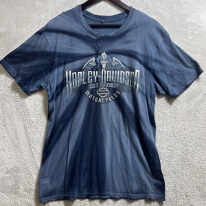 Camiseta para hombre Harley Davidson Birch Run Michigan Shiawassee azul grande - Imagen 1 de 9