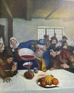 1916 N. C. Wyeth Illustration Wizard Astrologer Mixing Food - Picture 1 of 2