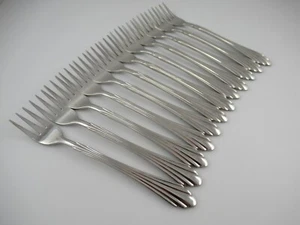 12 Cocktail Forks BARRINGTON Retroneu Glossy 18/8 Stainless Steel Flatware Korea - Picture 1 of 5