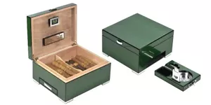 Keller 50 Zigarre "Eidechse" von Ulme mit digitalem Hygrometer + Aschenbecher - Bild 1 von 1