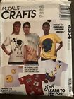 McCall's Crafts Sewing Pattern 4304 UnCut Terrific T-Shirts for Serger Overlock