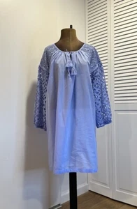 J. Crew Eyelet Tunic in Organic Cotton Womens Size XXL Swim Coverup - Picture 1 of 7