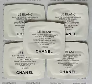 5X CHANEL LE BLANC Light Creator Brightening MAKEUP BASE - ROSÉE, Sample - Picture 1 of 2
