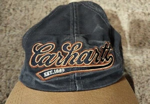 Carhartt Adjustable Baseball Hat Cap Blue Gold - Picture 1 of 9