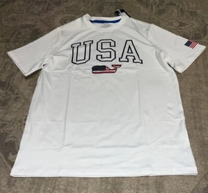 NEW Vineyard Vines White Red Blue USA Short Sleeve T Shirt Youth boy XL - (18) - Picture 1 of 5