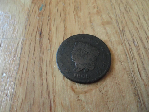 1825 large cent coin Cover