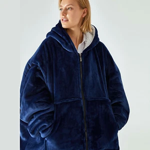 Wide Loose Cozy Oversized Wearable Hoodie Sweatshirt Blanket Adults Men Women - Picture 1 of 5