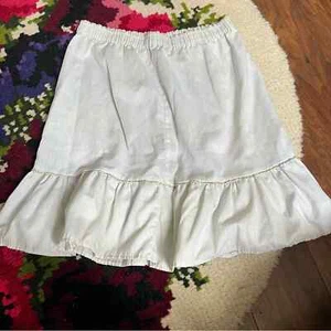 AS Vintage 70s/80s JC Penney Size 8 Girls White Peasant Skirt - Picture 1 of 6