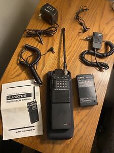 Alinco DJ120 Transceiver w/ Extra Battery, Headset, Case, Chargers, & Manual +