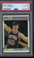 1987 Fleer Basketball #61 Bill Laimbeer PSA 8