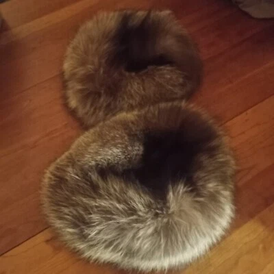 Подлинный русский мех шляпа Dr. Zhivago стиль Серебряный Fox обод норки Crown тафта - Изображение 1 из 4