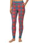 Cuddl Duds Legging with Pockets Warm Layers, Stretch Thermal, Size XL, Red Plaid