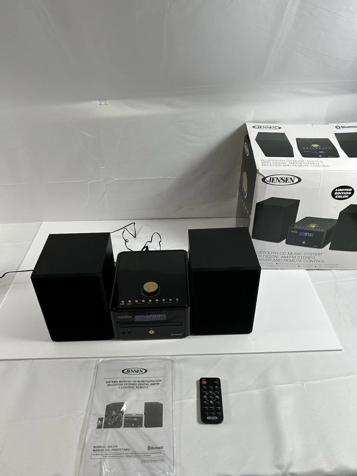 Jensen JBS-210BG Bluetooth CD Music System AM/FM Stereo Receiver w/ Remote - Image 1 of 4