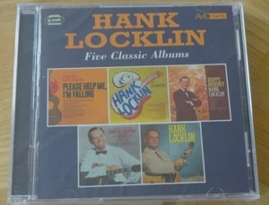 HANK LOCKLIN-FIVE CLASSIC-ALBUMS --2 CDS-STILL SEALED-60 TRKS-BRAND NEW--EX - Picture 1 of 2
