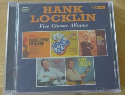 HANK LOCKLIN-FIVE CLASSIC-ALBUMS --2 CDS-STILL SEALED-60 TRKS-BRAND NEW--EX - Image 1 of 2