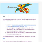 Special Delivery Charizard - US Code Promotion code