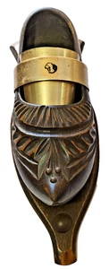 Lourdes Holy Wall Hanging Wooden Clog + Copper Bowl For Flowers Vintage Free P+P - Picture 1 of 17