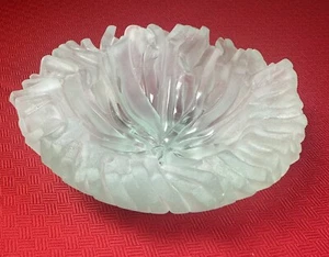 Jonathan Oien Open Flower Glass Bowl Original Lake Superior Art Glass MN USA - Picture 1 of 6