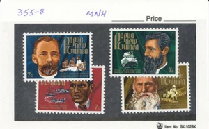 PNG Sc 355-8 MNH 1972 missionaries - Picture 1 of 1