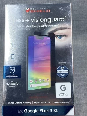 Cristal protector invisible ZAGG + VisionGuard para Google Pixel 3 XL - transparente Foto 1 de 4