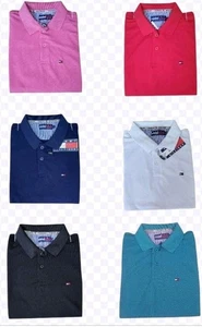 Tommy Hilfiger Polo Tshirt for Men Short Sleeve Relaxed fit cotton Casual shirts - Picture 1 of 15