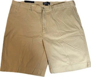 Polo Ralph Lauren Shorts 44B Khaki Men’s Big And Tall Flat Front NWT - Picture 1 of 14