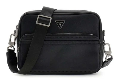 GUESS bolso bandolera Milano Crossbody Double Zip Bag Black - Imagen 1 de 3